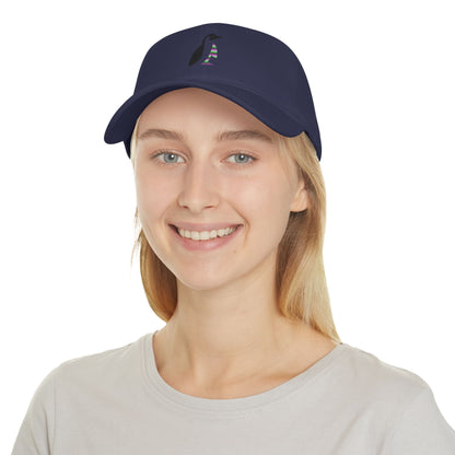 Low Profile Baseball Cap: Crazy Penguin World Logo