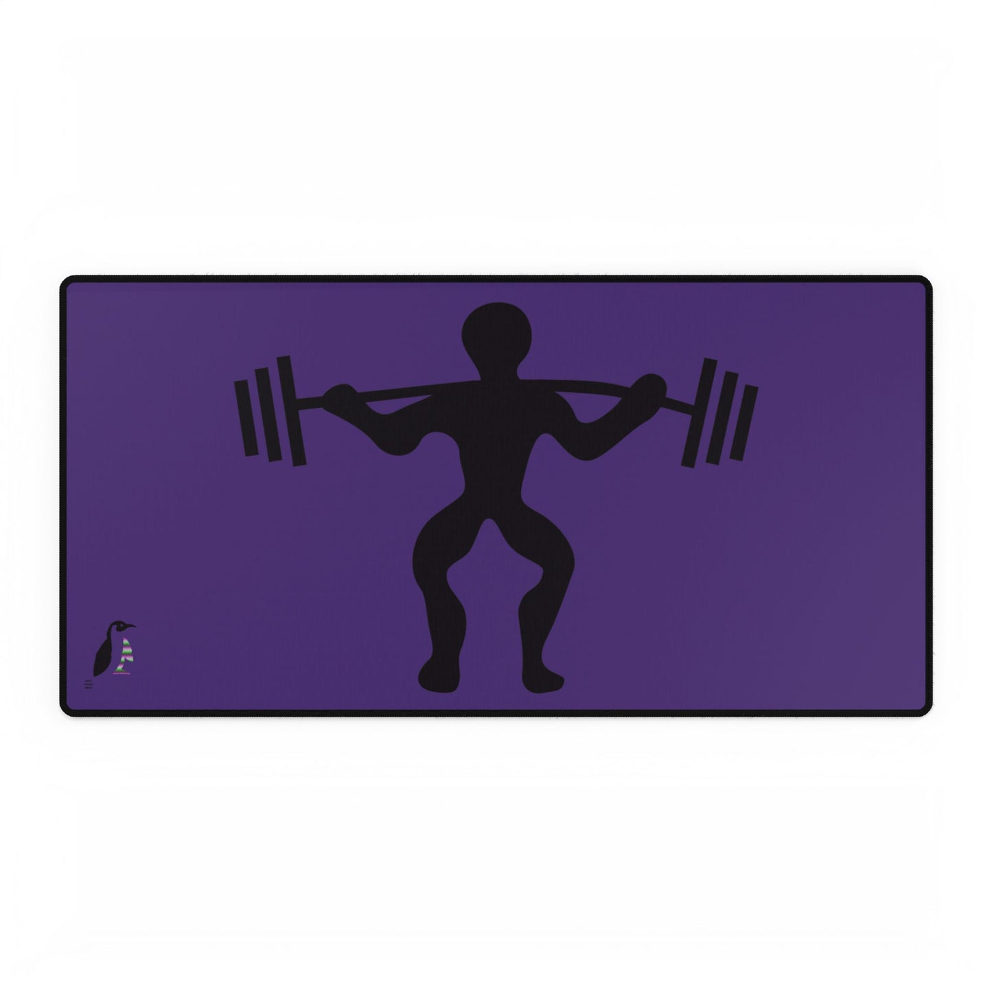 Desk Mats: Weightlifting Purple