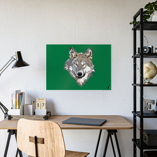 Gloss Posters: Wolves Dark Green