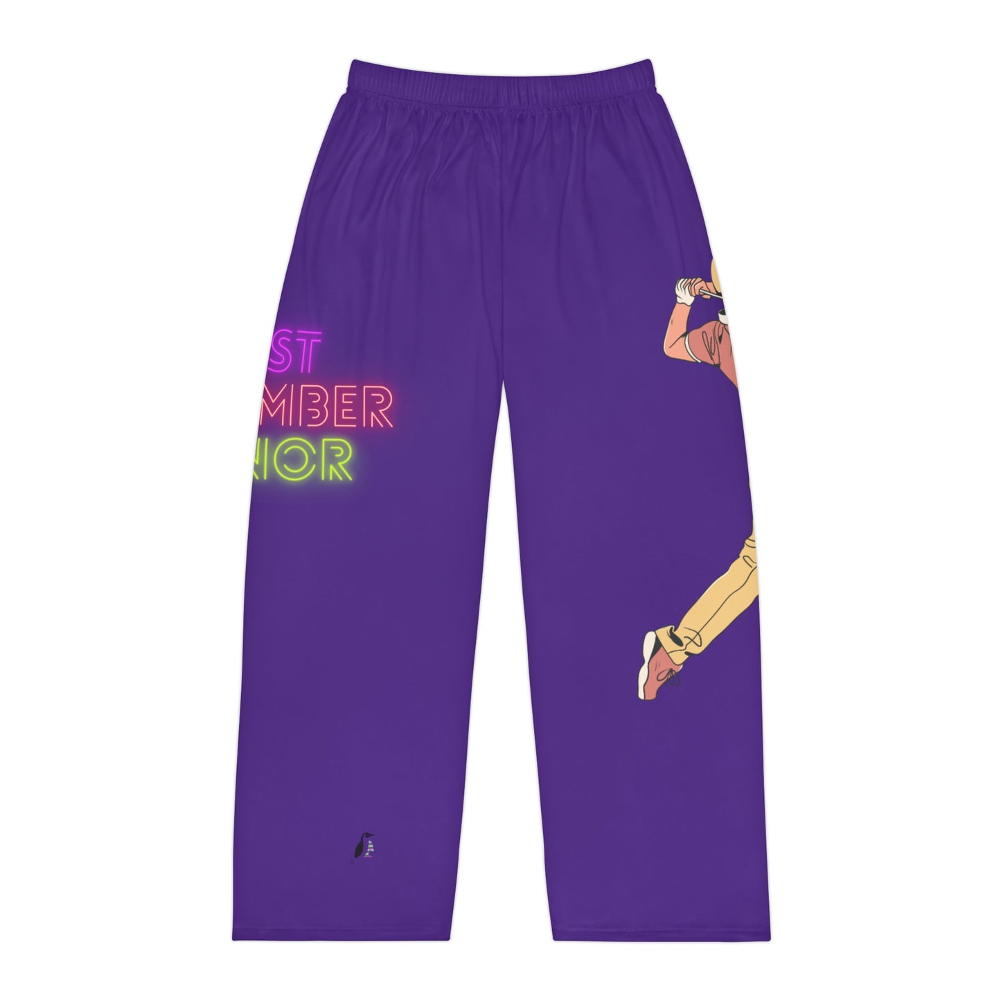 Men's Pajama Pants: Golf Purple