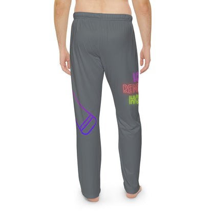 Men's Pajama Pants: Music Dark Grey