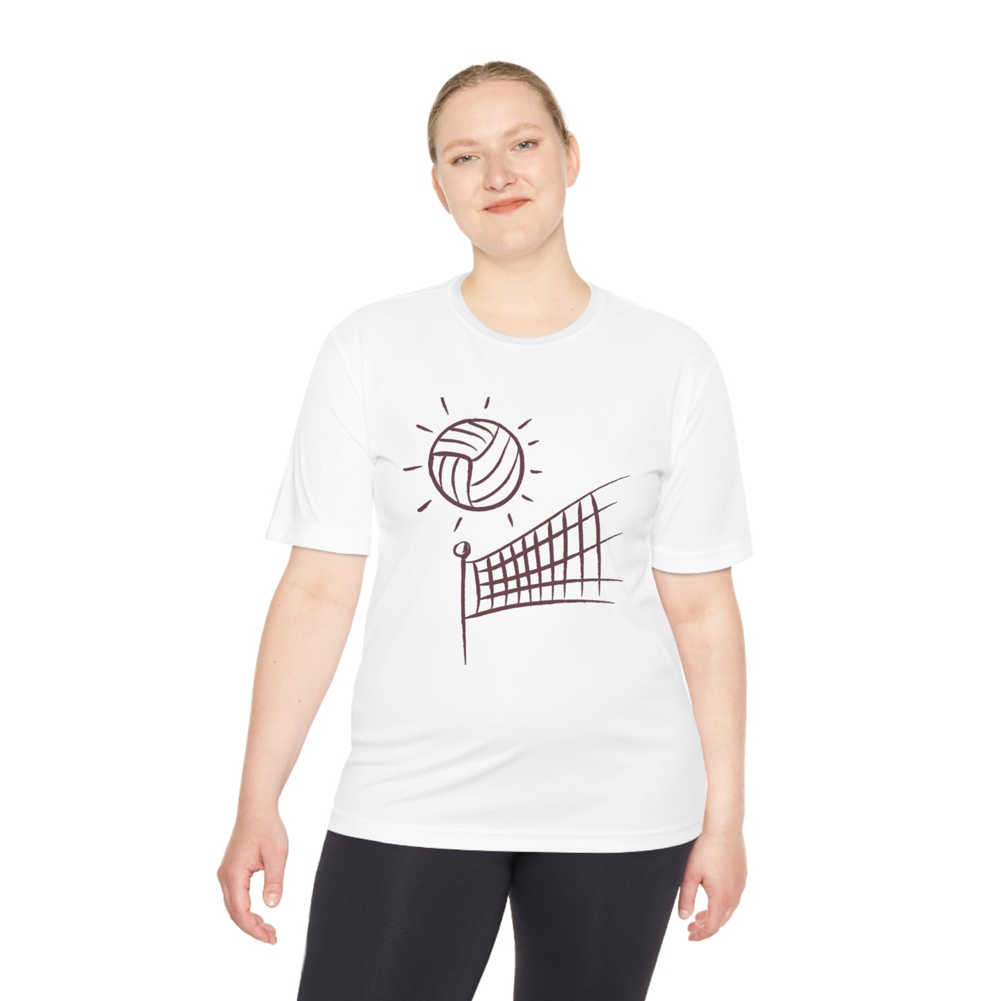 Moisture Wicking Tee: Volleyball #1