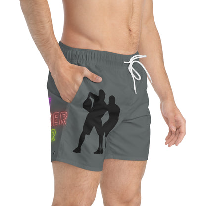 Swim Trunks: Basketball Dark Grey