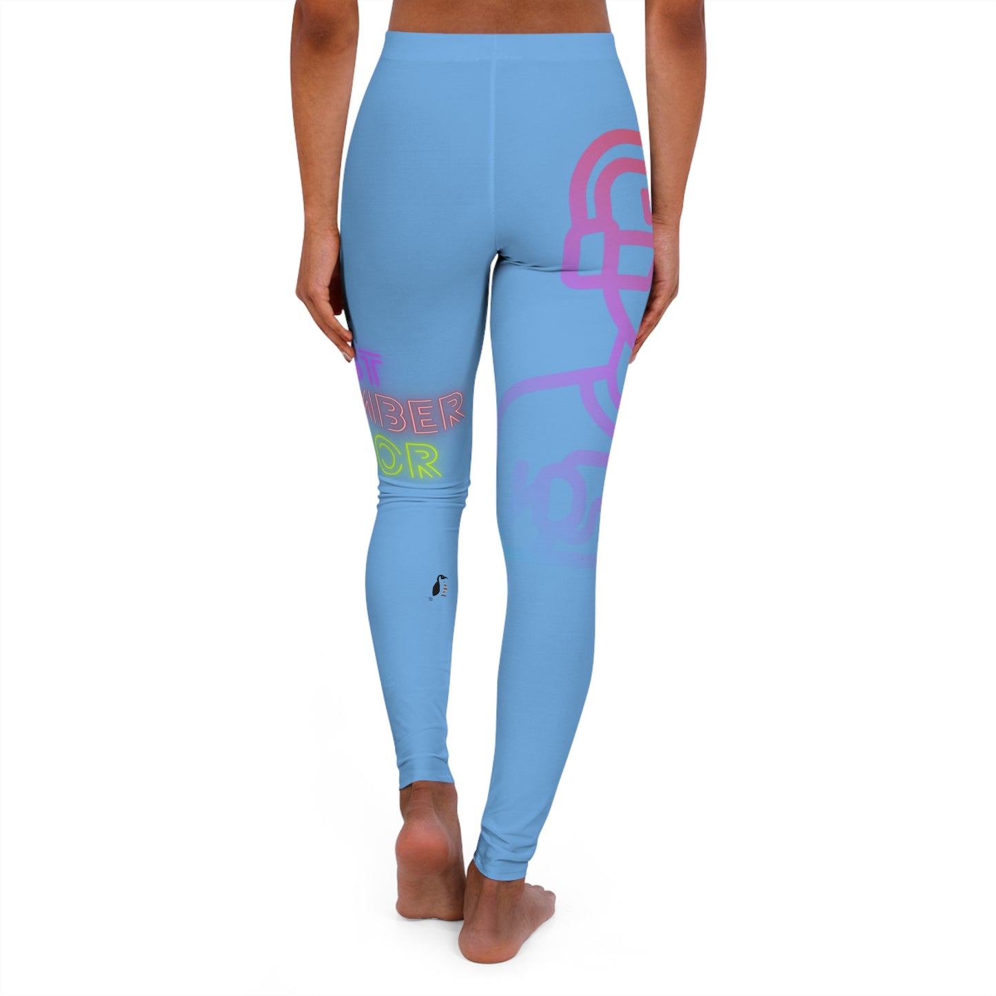 Women's Spandex Leggings: Gaming Lite Blue