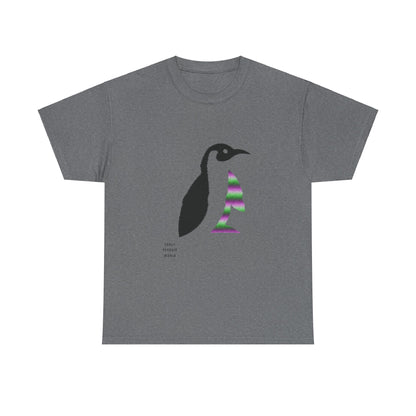 Heavy Cotton Tee: Crazy Penguin World Logo #2