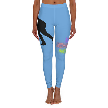 Women's Spandex Leggings: Hockey Lite Blue