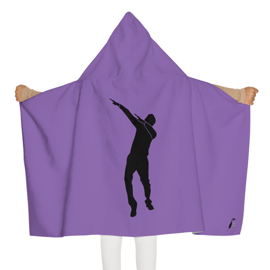 Youth Hooded Towel: Dance Lite Purple