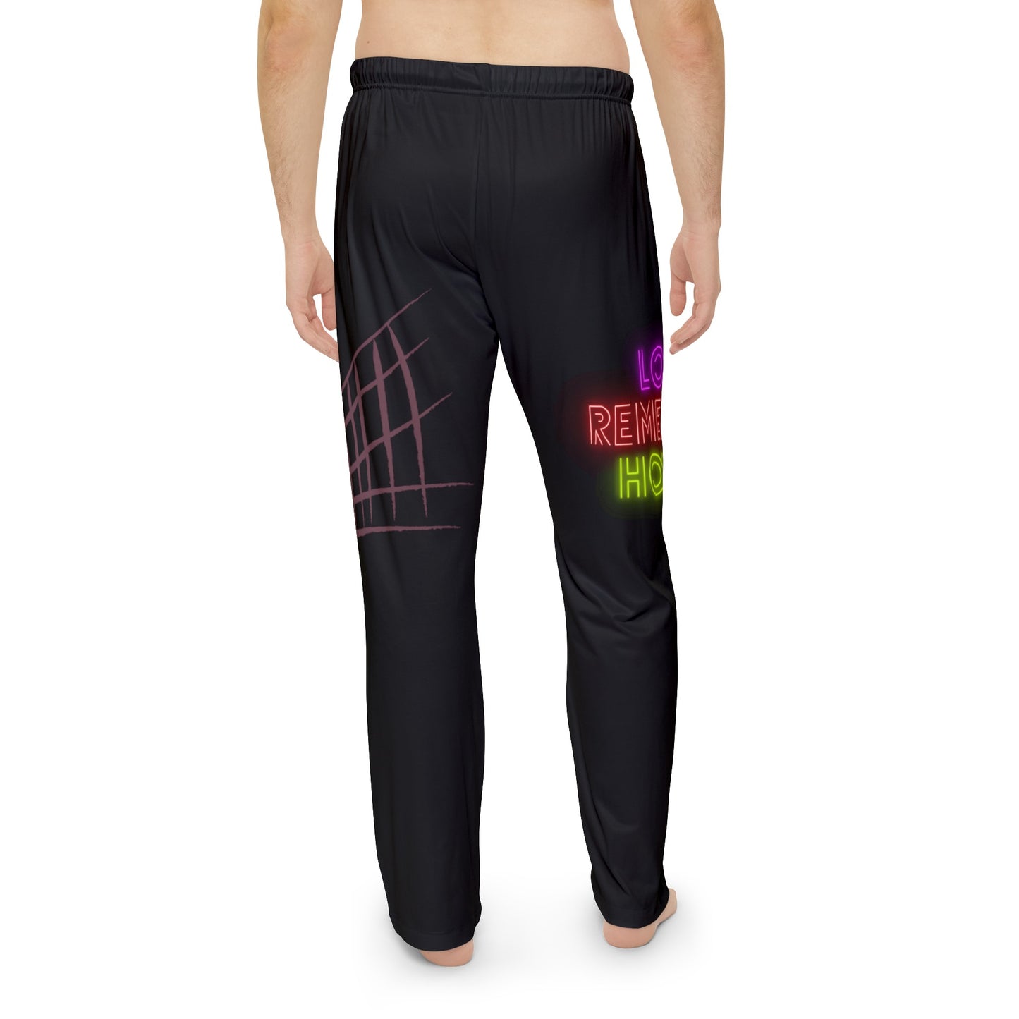 Men's Pajama Pants: Volleyball Black