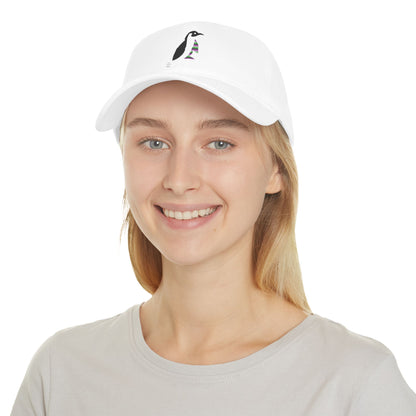 Low Profile Baseball Cap: Crazy Penguin World Logo