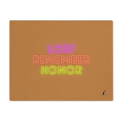 Placemat, 1pc: Lost Remember Honor Lite Brown