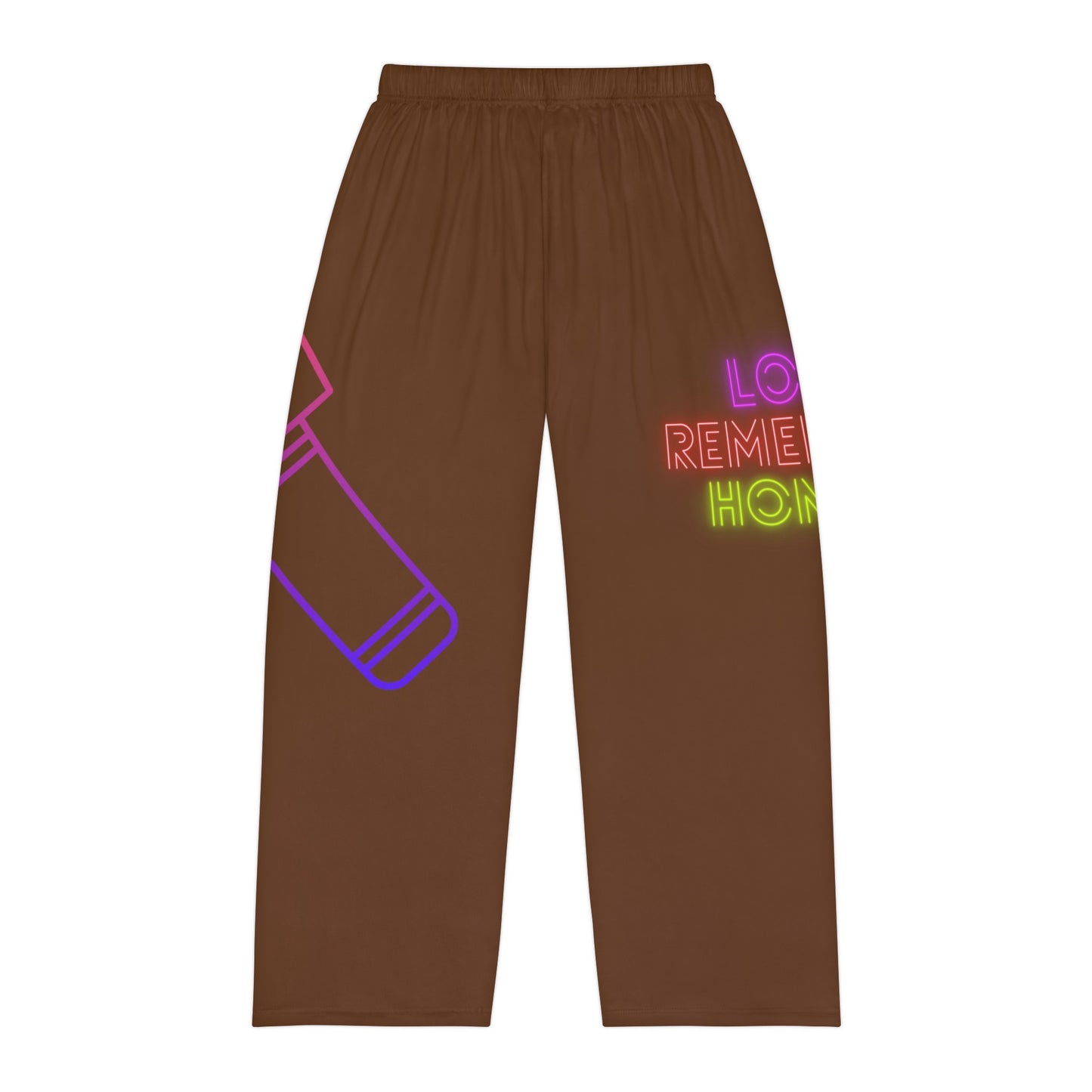 Men's Pajama Pants: Music Brown