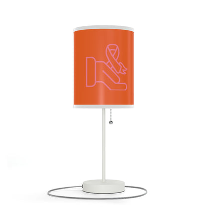 Lamp on a Stand, US|CA plug: Fight Cancer Orange