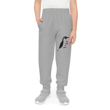 Youth Joggers: Crazy Penguin World Logo Lite Grey