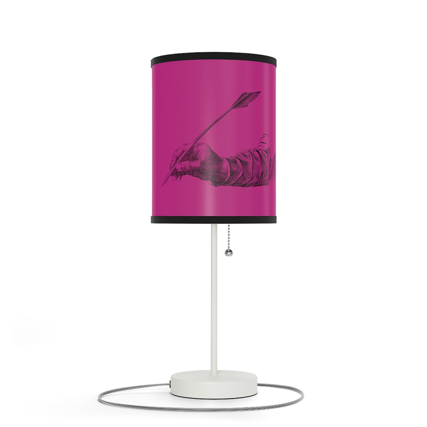 Lamp on a Stand, US|CA plug: Writing Pink