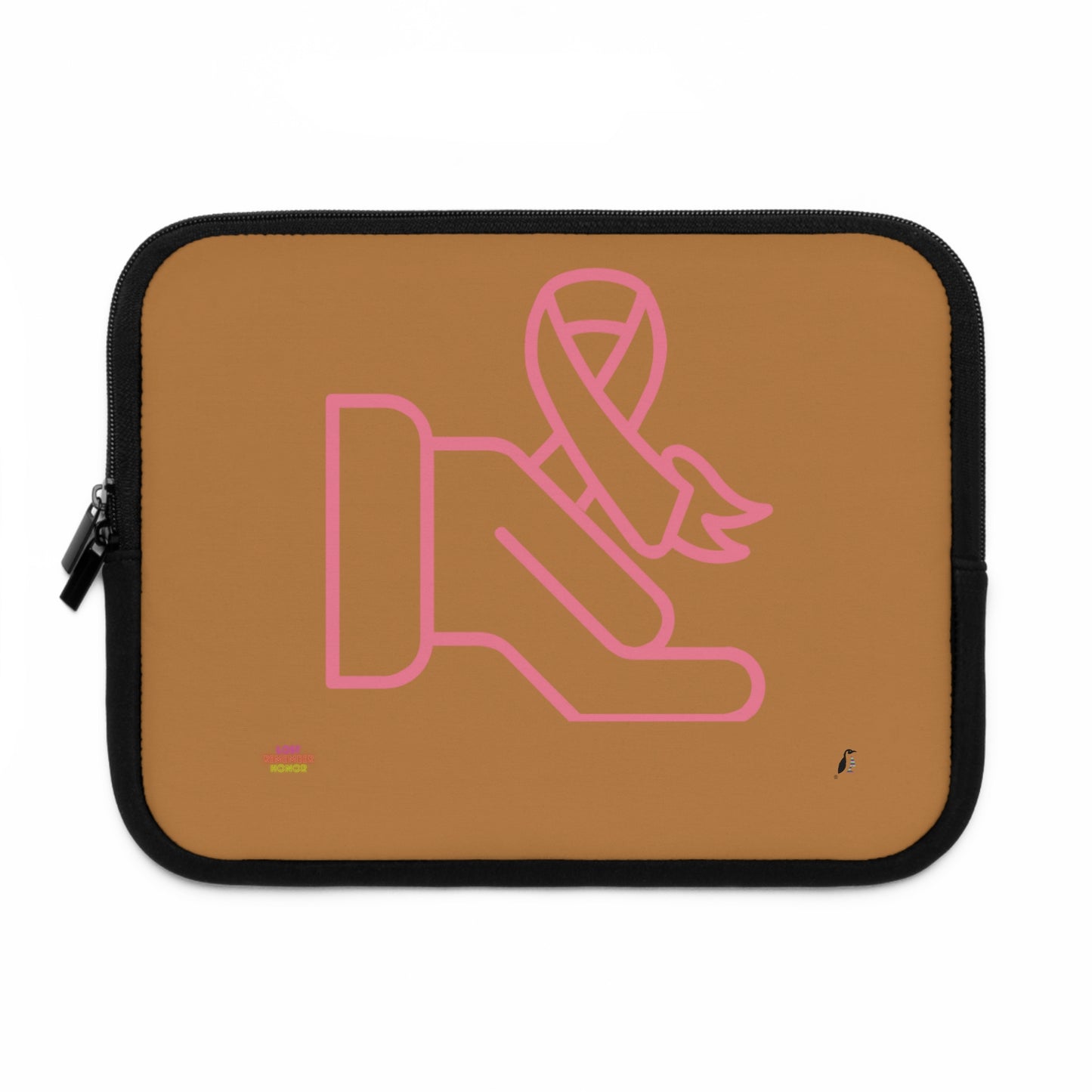 Laptop Sleeve: Fight Cancer Lite Brown