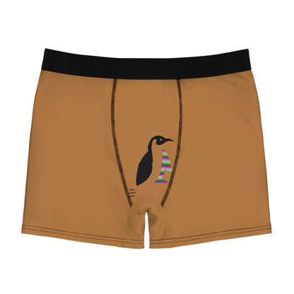 Men's Boxer Briefs: LGBTQ Pride Lite Brown