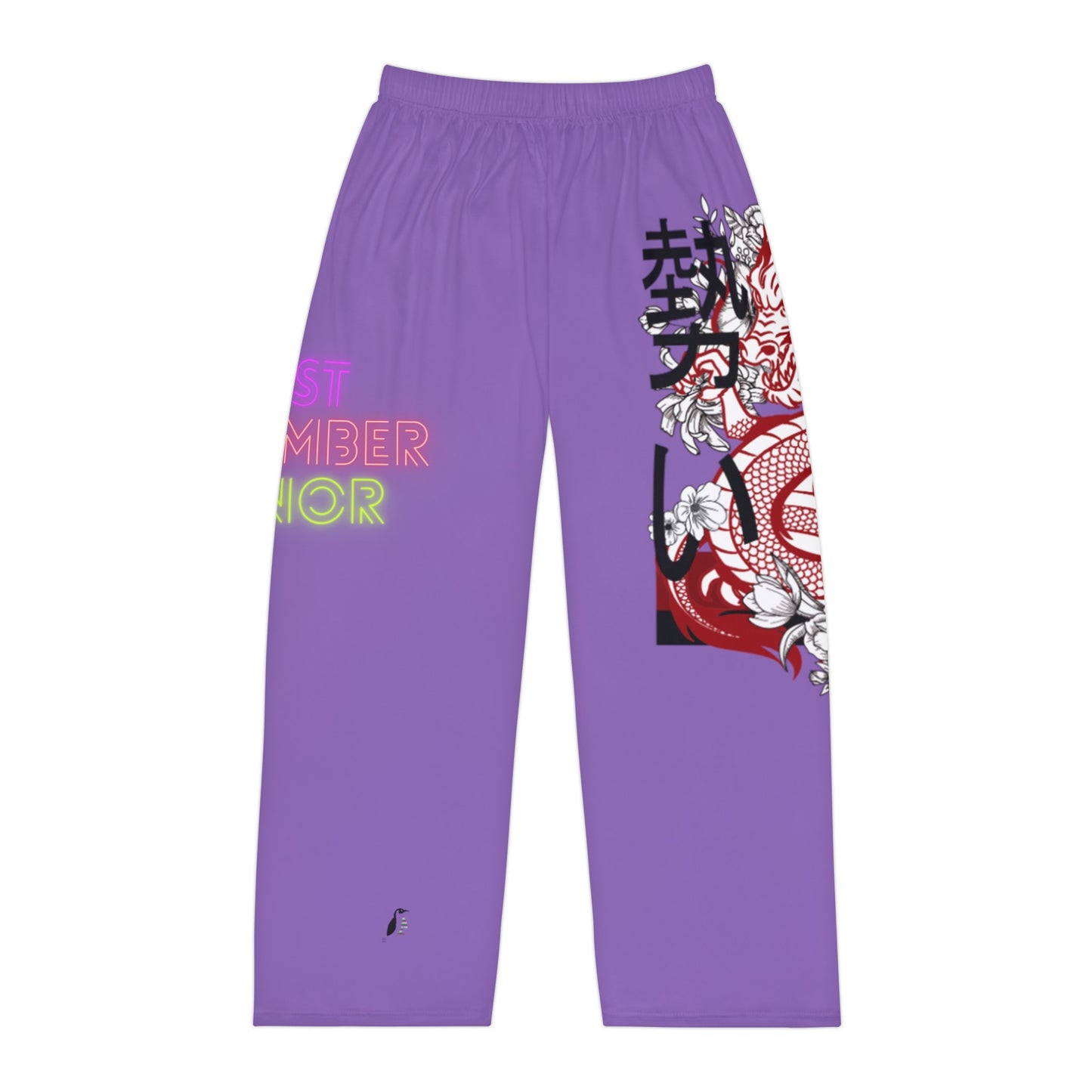 Men's Pajama Pants: Dragons Lite Purple