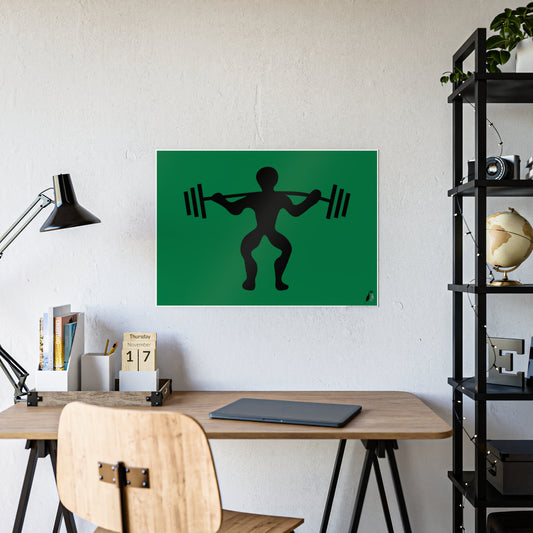 Gloss Posters: Weightlifting Dark Green