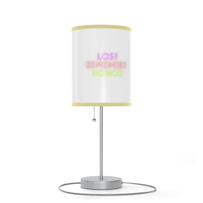 Lamp on a Stand, US|CA plug: Fight Cancer White