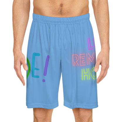 Basketball Shorts: LGBTQ Pride Lite Blue