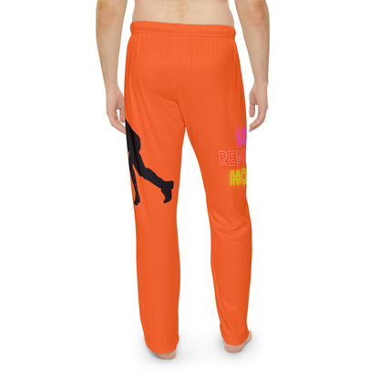 Men's Pajama Pants: Hockey Orange