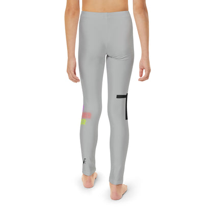 Youth Full-Length Leggings: Fishing Lite Grey