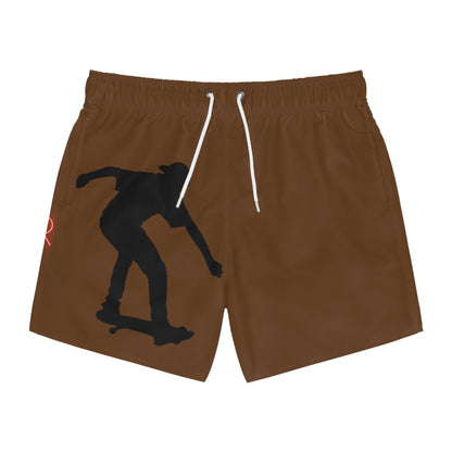 Swim Trunks: Skateboarding Brown