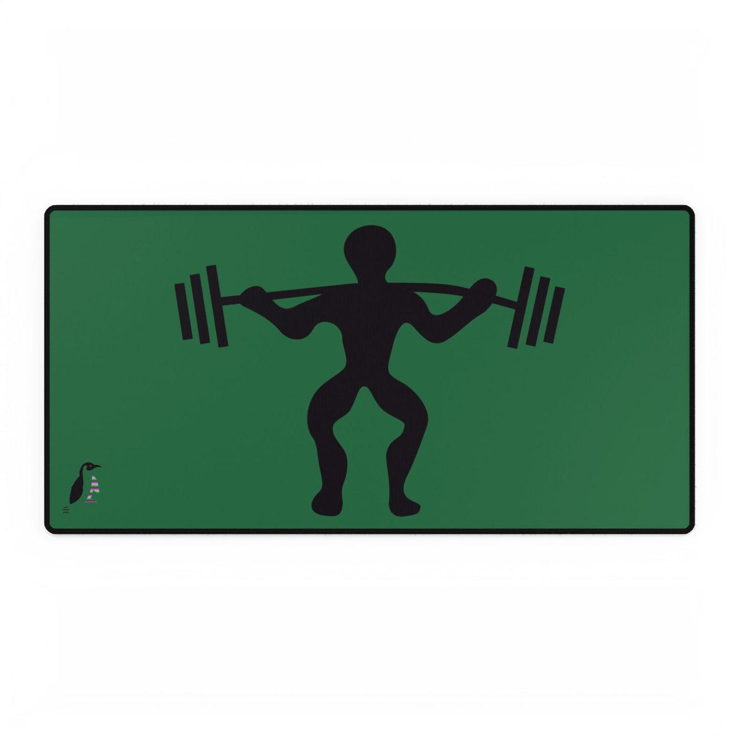 Desk Mats: Weightlifting Dark Green