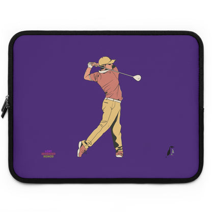 Laptop Sleeve: Golf Purple