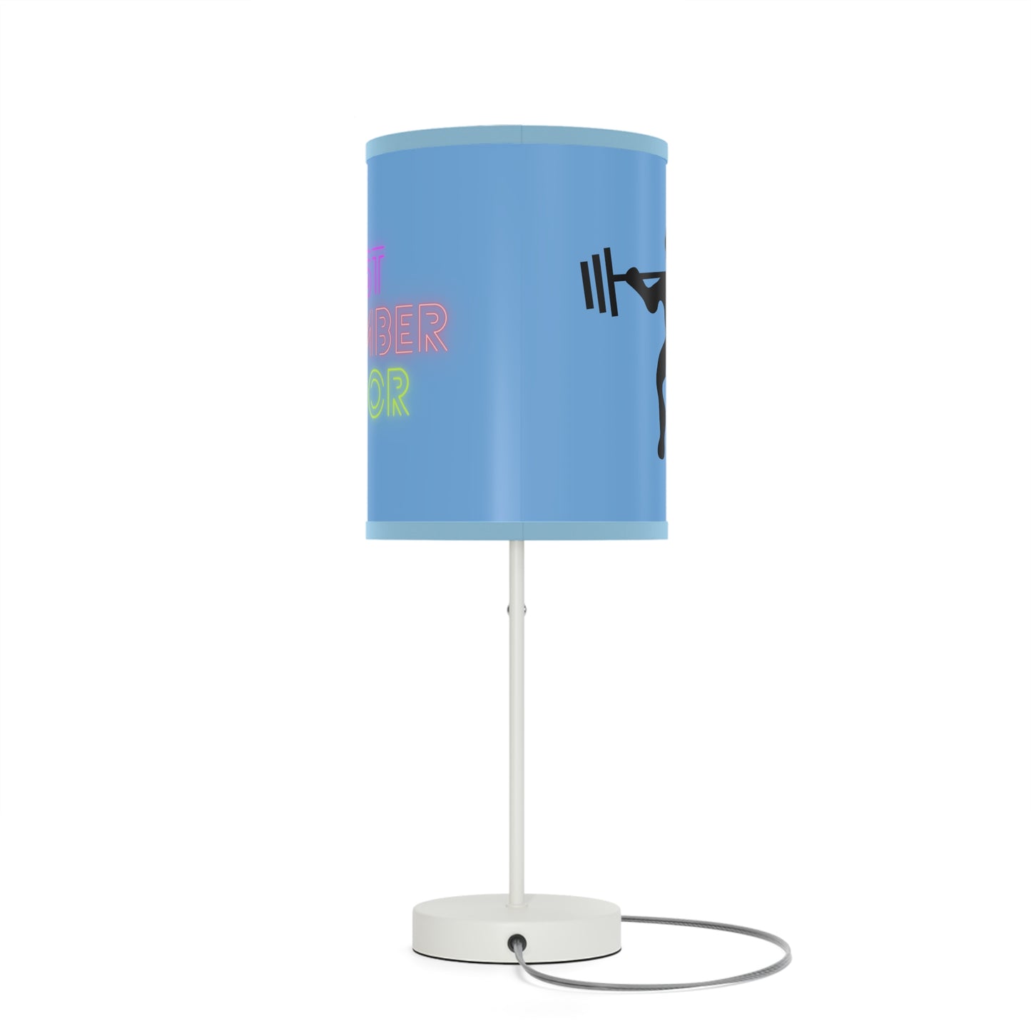 Lamp on a Stand, US|CA plug: Weightlifting Lite Blue