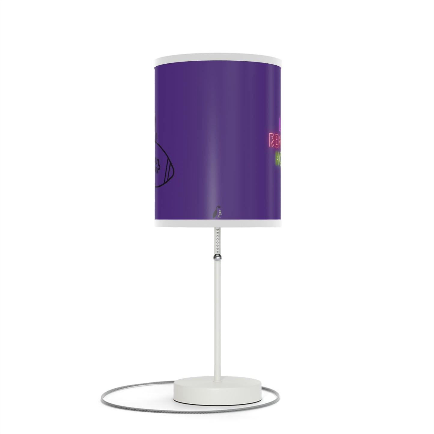 Lamp on a Stand, US|CA plug: Football Purple