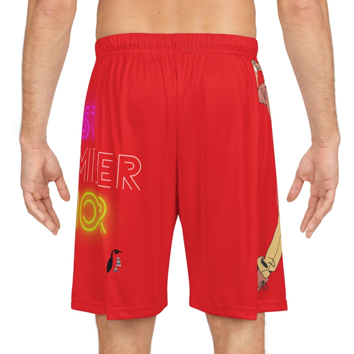 Basketball Shorts: Golf Red