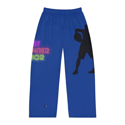 Men's Pajama Pants: Basketball Dark Blue