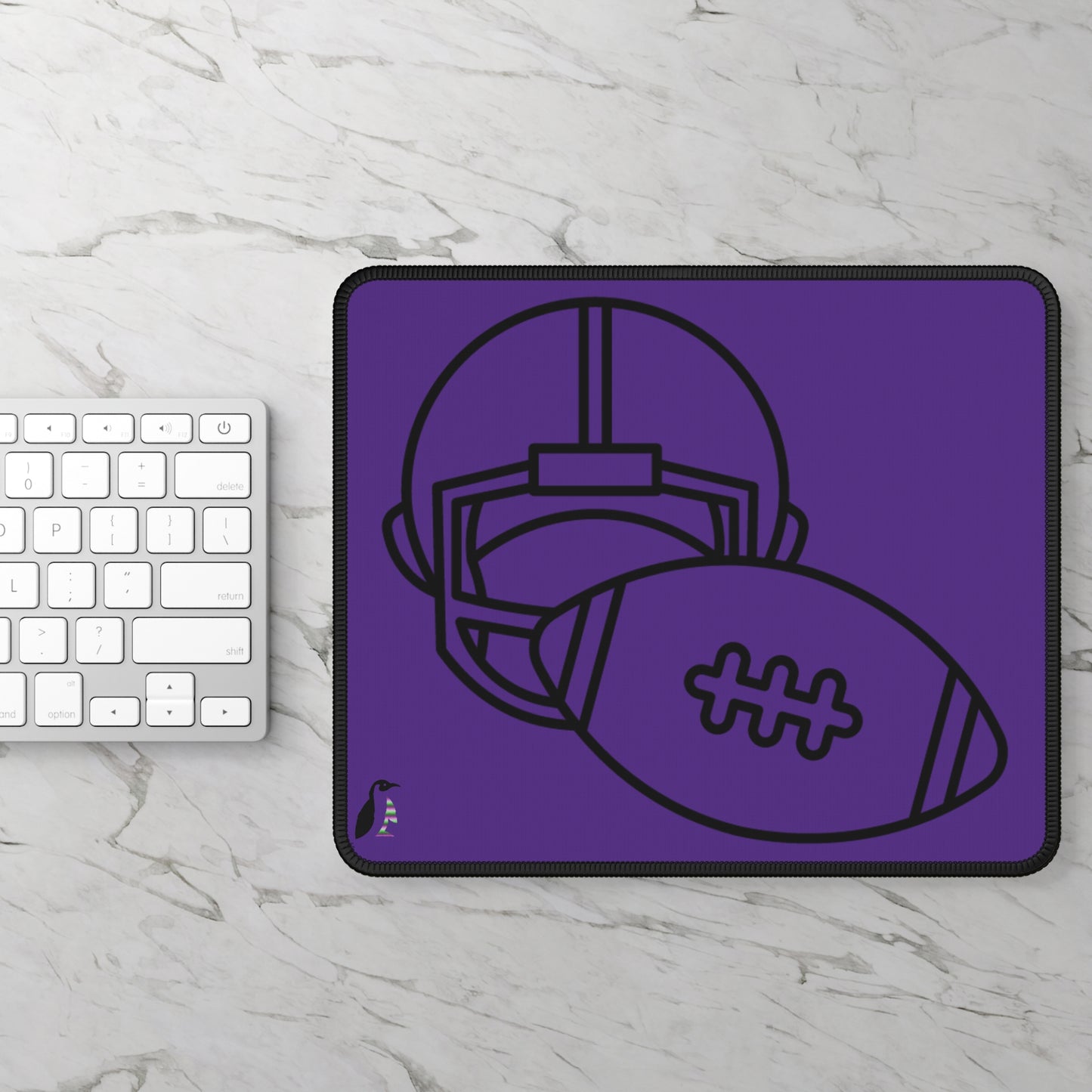 Gaming Mouse Pad: Football Purple