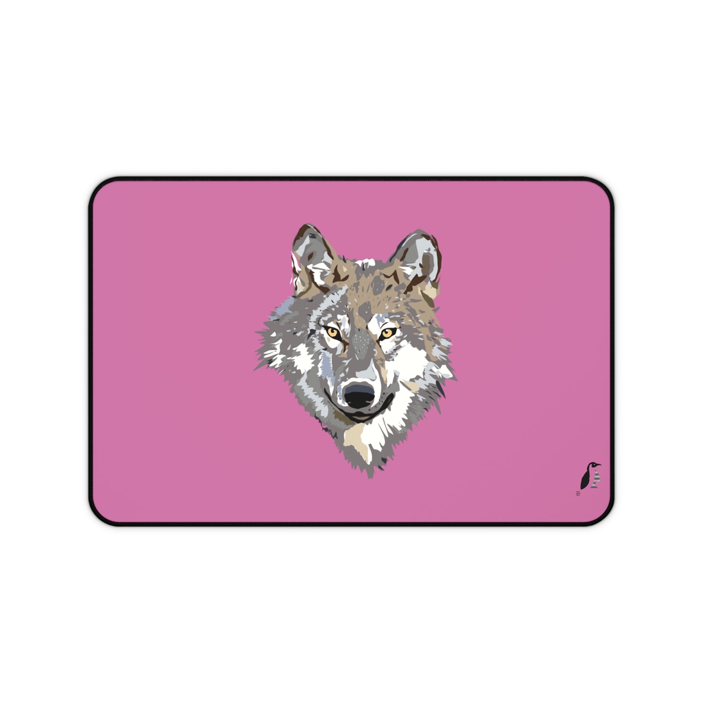 Desk Mat: Wolves Lite Pink