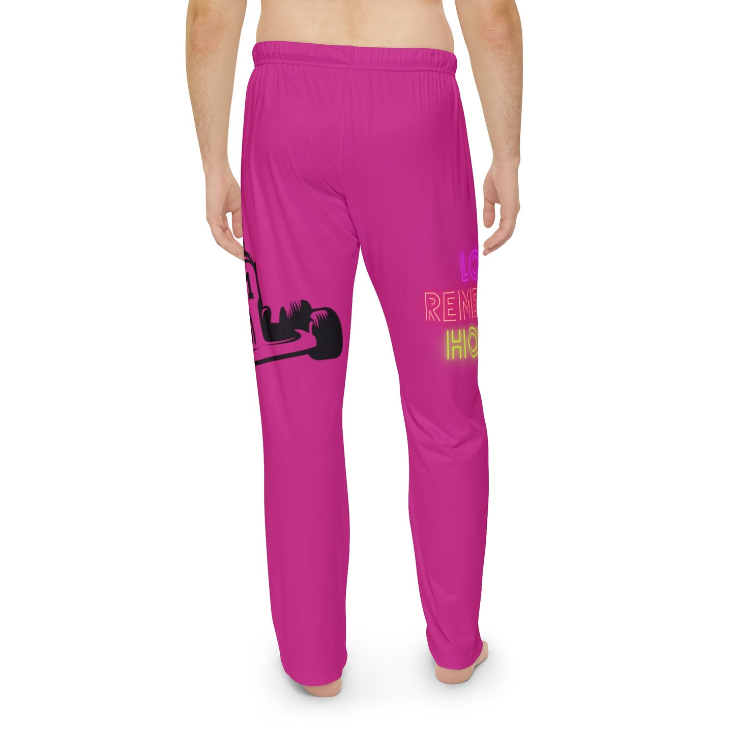 Men's Pajama Pants: Racing Pink