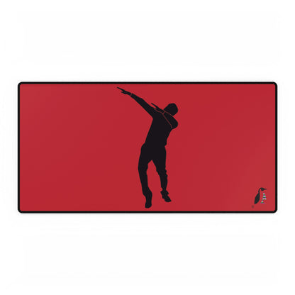 Desk Mats: Dance Dark Red