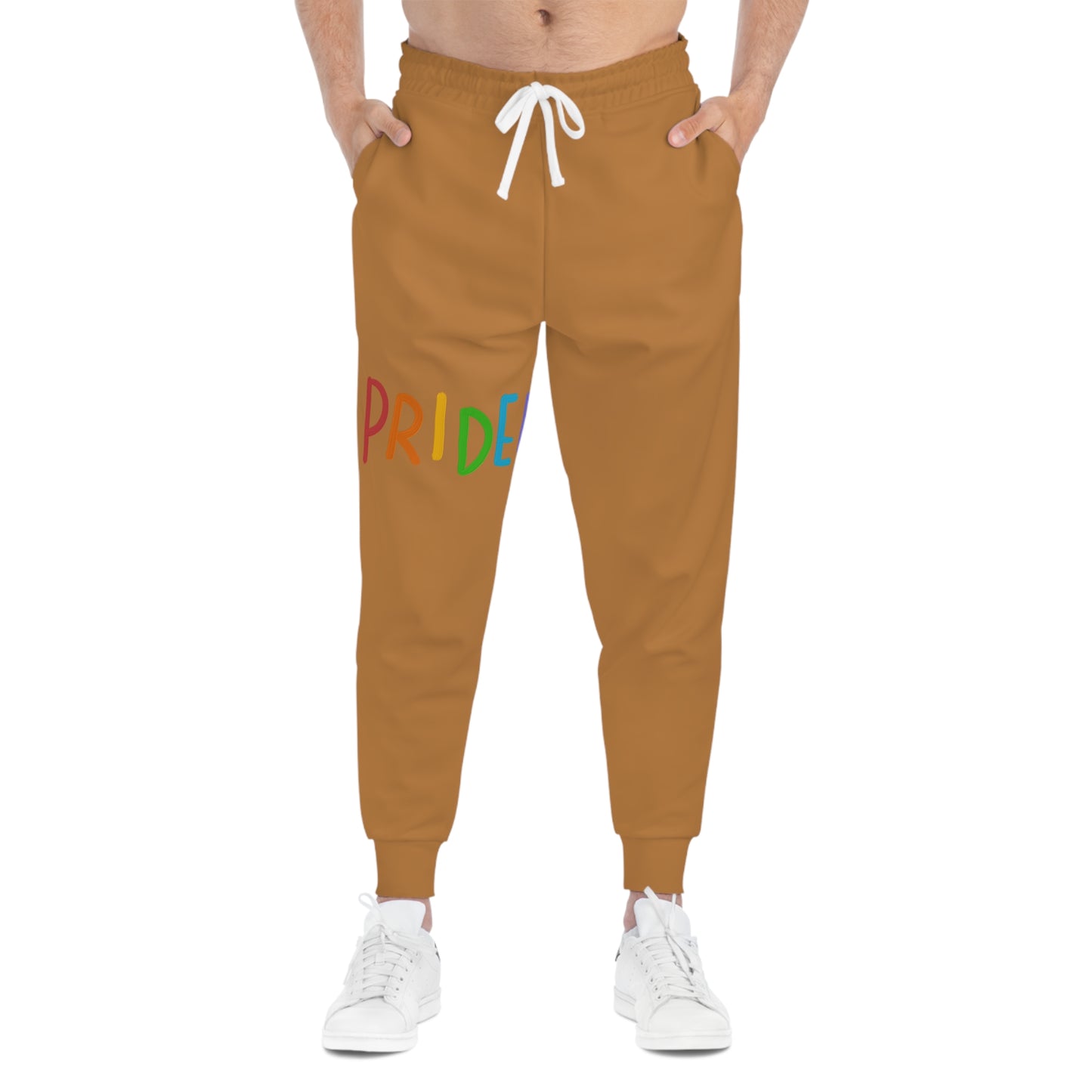 Athletic Joggers: LGBTQ Pride Lite Brown