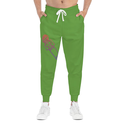 Athletic Joggers: Music Green