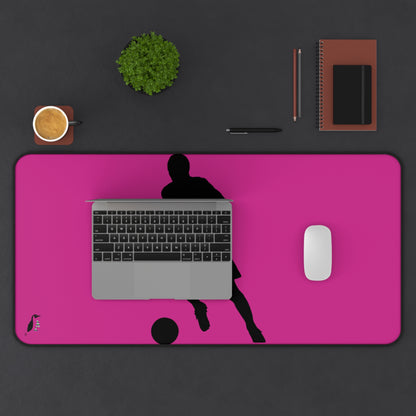 Desk Mat: Soccer Pink