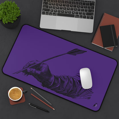 Desk Mat: Writing Purple