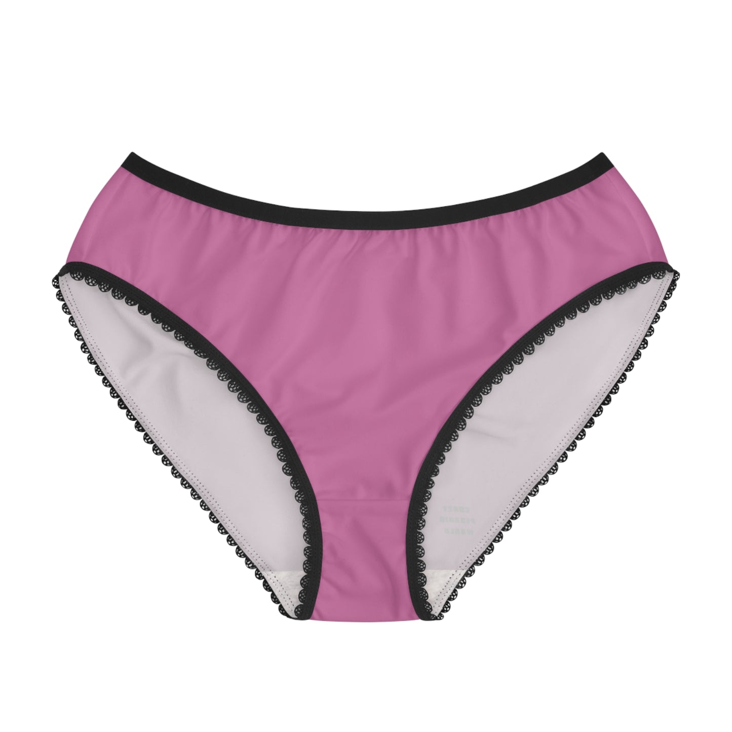 Women's Briefs: Crazy Penguin World Logo Lite Pink