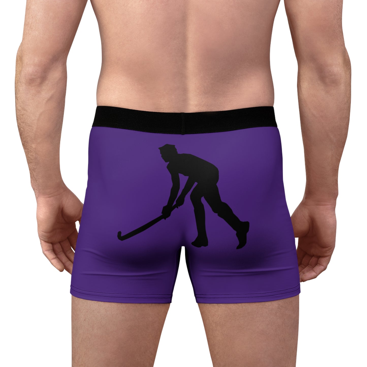 Men's Boxer Briefs: Hockey Purple