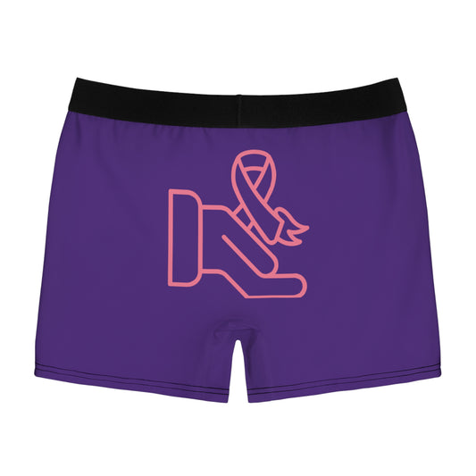 Men's Boxer Briefs: Fight Cancer Purple