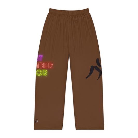 Pambabaeng Pajama Pants: Wrestling Brown 