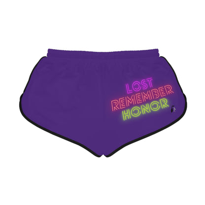 Women's Relaxed Shorts: LGBTQ Pride Purple