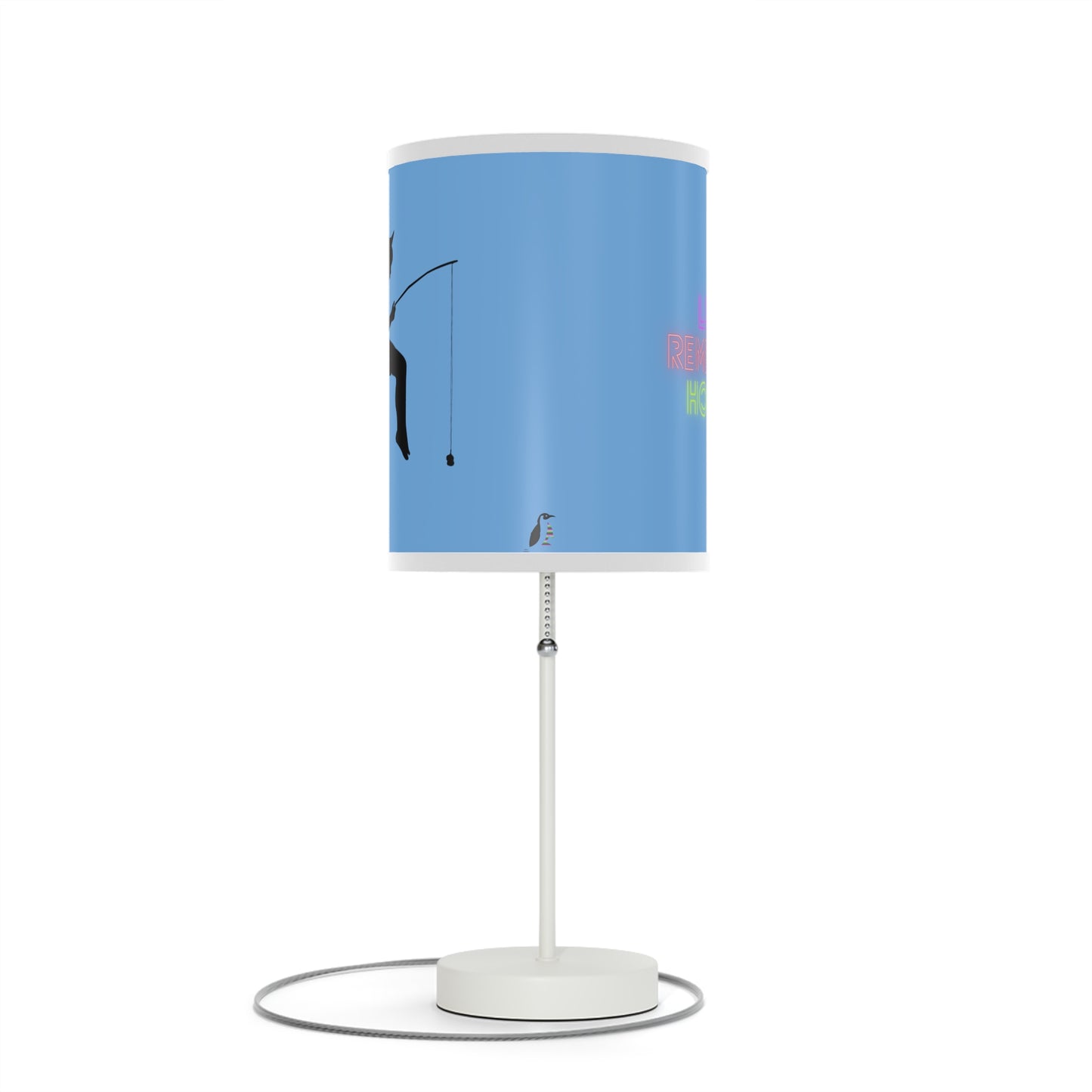 Lamp on a Stand, US|CA plug: Fishing Lite Blue