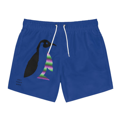 Swim Trunks: Crazy Penguin World Logo Dark Blue