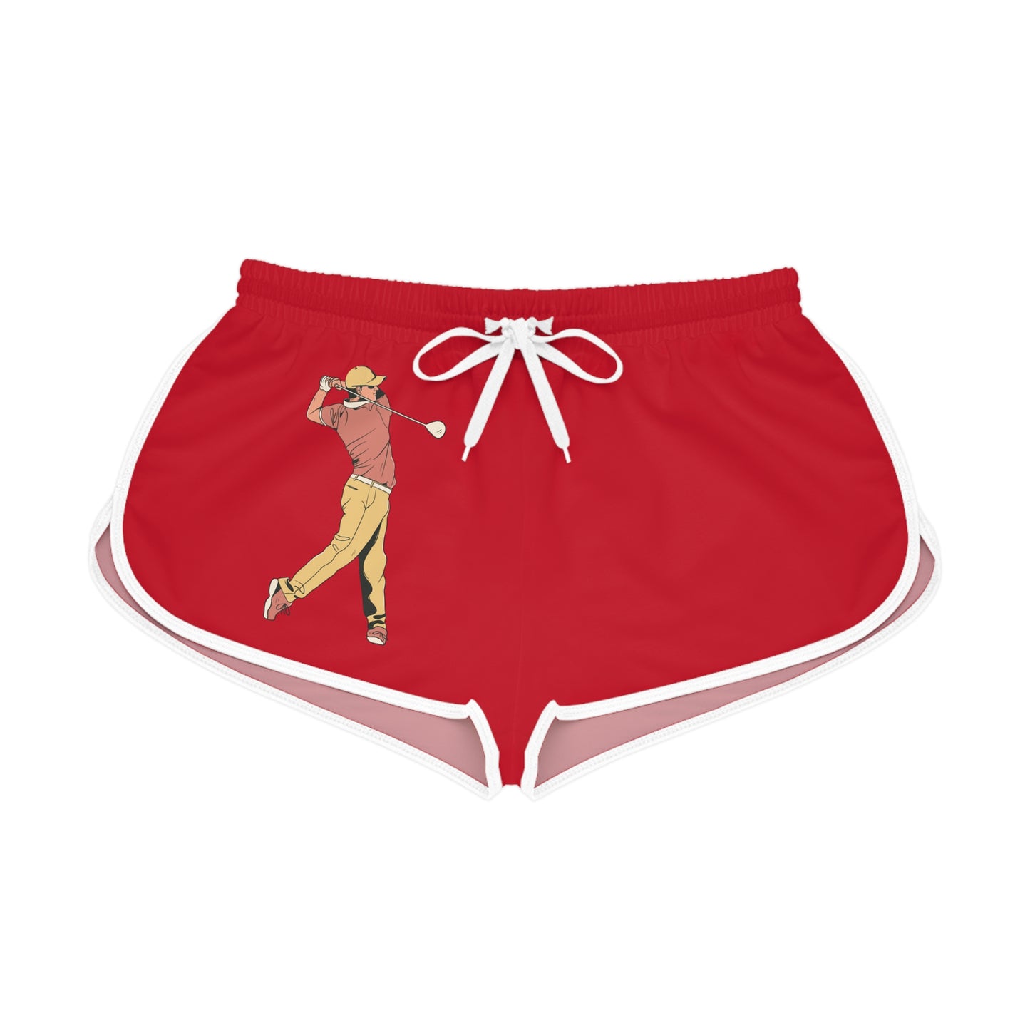 Women's Relaxed Shorts: Golf Dark Red