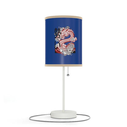 Lamp on a Stand, US|CA plug: Dragons Dark Blue 